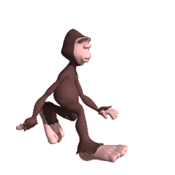 Gif animé Bigfoot marche